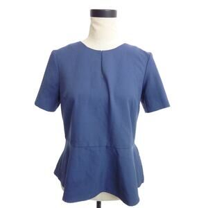 Banana Republic Cornflower Blue Peplum Blouse Small Top